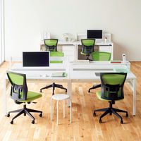 イトーキ サリダLFデスク フリーアドレスデスク 引出し付き ホワイト 幅2400×奥行1400×高さ720mm 1台（10梱包）