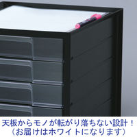 アイリスオーヤマ　レターケース　浅型5段　ホワイト　LCJ-5M 4台