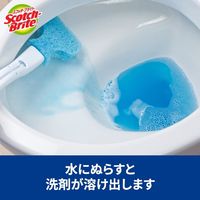 スコッチ・ブライト（TM）　取り替え式トイレクリーナー　洗剤付　1箱（本体x1個+取り替え用スポンジx3個）