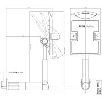 アスカ テレホンスタンドブリッジ（ハイタイプ） ライトグレー 幅205×奥行345×高さ315mm TS5053 1台