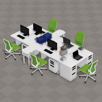 プラス 組立式スチールOAデスクシステム 平机 引出し付き エルグレー 幅1400×奥行700×高さ700mm RY-147H LGY 1台（2梱包）