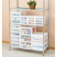 サンコープラスチック エルピス A5浅型3段クリア A5 A-503W