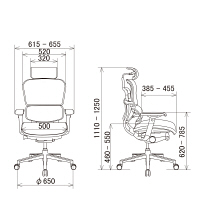 【組立設置込】エルゴヒューマン ベーシック ハイタイプ オフィスチェア 3Dファブリックメッシュ 肘付 グリーン/KMD34 EH-HAM 1脚
