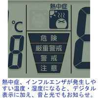 リズム シチズン インフォームナビF 掛け時計 [電波 ステップ カレンダー 温湿度] 直径275mm 4FY618-019 1個