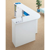 アール・エフ・ヤマカワ 木製カウンター ハイカウンターコーナー ナチュラル 幅450×奥行450×高さ1000ｍｍ RFPC-106MNJ 1台（取寄品）