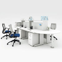 オカムラ スチールOAデスク ビラージュ VILLAGE 片袖机 ホワイト 幅1000×奥行700×高さ700mm 1台