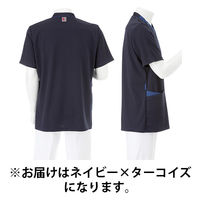 ナガイレーベン 男子スクラブ ネイビーT S RF-5127 1枚　スクラブ　メンズ　医療用