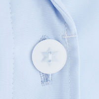 フォーク 女子ハーフコート サックス S 2520-2-S 1枚　白衣　ドクターコート　レディース（直送品）