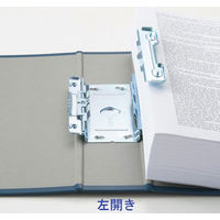 アスクル　パイプ式ファイル（両開き）　A4タテ　とじ厚100mm　ユーロスタイル　ブルー  オリジナル