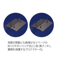 プラス 2リングファイル A4タテ 丸型2穴 背幅29mm スーパーエコノミー ネイビー 紺 10冊 FC-102RF