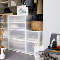 【まとめ買いセット】無印良品 ポリプロピレン 収納ケース ワイド 中 約幅55×奥行44.5×高さ24cm 1セット（1個×2） 良品計画