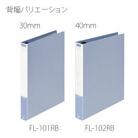 プラス　4リングバインダー　ＦＬー102ＲＢ　Ａ4Ｓ　40ｍｍ　青　　FL-102RB BL　1冊　　（直送品）