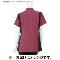 ナガイレーベン 男女兼用上衣 RT-5062 オレンジ S 1枚　スクラブ