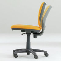 8VC11A FVG8 |オカムラ VC1 オフィスチェア 肘無し イエロー 1脚 脚幅600ｍｍ 布張り 事務椅子 ロッキング機構