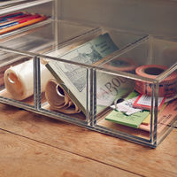 無印良品 アクリル小物収納 3段 約幅8.7×奥行17×高さ25.2cm 良品計画