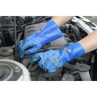 【ビニール手袋】 ショーワグローブ ポリウレタン手袋（裏布付） テムレス No.281 ブルー LL 1双