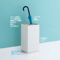 アスクル アーバンエントランス 傘立て 16本用 ホワイト 幅250×奥行250×高さ500mm 1台  オリジナル