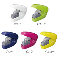 プラス 針なしホッチキス ペーパークリンチ 6枚とじ ピンク 3個 SL106N 31125