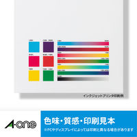 エーワン（A-one）屋外でも使えるラベルシール キレイにはがせる 光沢フィルム インクジェット  A4 ホワイト ノーカット 3セット  32006