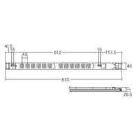 延長コード 電源タップ 3m 3P（ピン） 12個口 ブラック TAP-SVSL2012 サンワサプライ 1個（直送品）