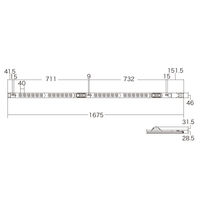 サンワサプライサーバーラック用コンセント19インチ用 3P式/24個口/3m/100V・30A/ブレーカー付/スリムタイプ TAP-SVSL3024B（直送品）