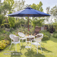 タカショー ウッドパラソル 2.7m ネイビーブルー PAS-27BL 1個