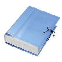 コクヨ ガバット(背幅伸縮ファイル) PP透明表紙 A4タテ 1000枚とじ 青 ブルー フ-PT90NB 1セット(1冊×20)