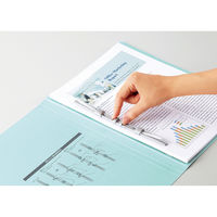 コクヨ ソフトカラーファイル 樹脂製とじ具 A4縦 15m フ-1-1 1セット（50冊）