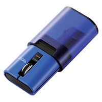 ワイヤレスマウス 無線 Bluetooth 3ボタン IRマウス 静音 キャップクリップ ブルー M-CC2BRSBU エレコム 1個