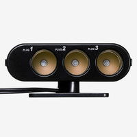 サンワサプライ USB付き3連ソケット CAR-CHR60CU 1個（直送品）