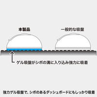 サンワサプライ タブレット用車載ホルダー（オンダッシュタイプ） CAR-HLD7BK 1個（直送品）