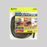 サンワサプライ ケーブルタイ(スパイラル) CA-SP12BK 1個（直送品）