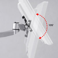 モニターアーム　ディスプレイアーム　1画面　シングル　27インチ対応　15kgまで　クランプ式　CR-LA1002N　サンワサプライ　1台