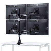 サンワサプライ 水平多関節液晶モニタアーム(4面) CR-LA1505BK 1台（直送品）