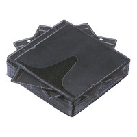 サンワサプライ DVD・CD不織布ケース（リング穴付・ブラック） FCD-FR50BKN 1セット（50枚入り）（直送品）