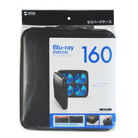 サンワサプライ ブルーレイディスク対応セミハードケース(160枚収納・ブラック) FCD-WLBD160BK 1個