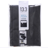 【アウトレット】サンワサプライ インナーケース（フラップタイプ・13.3型ワイド） ブラック IN-A13BK 1個　【終売品】