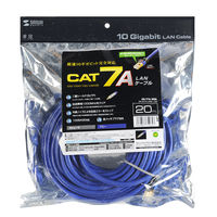 サンワサプライ カテゴリ7A LANケーブル KB-T7A-20BL 1個