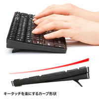 サンワサプライ ワイヤレススリムキーボード RF2.4G パンタグラフ ブラック SKB-WL22BK 1台（直送品）