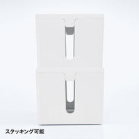 サンワサプライ ケーブル&タップ収納ボックス CB-BOXP1WN2 1個