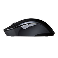 サンワサプライ 静音ワイヤレスブルーLEDマウス MA-WBL33BK 1個