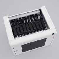 サンワサプライ ノートパソコン、タブレット充電キャビネット(10台収納) CAI-CAB44W 1台（直送品）