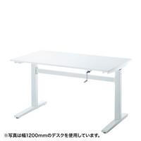 サンワサプライ 手動昇降デスク（W700） ERD-SH7070W 幅700×奥行700×高さ675～1125mm 1台（直送品）
