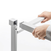 サンワサプライ SH-MDデスクシリーズ アジャスター脚 SH-MDL70AD デスク高さ700mm用 1セット（直送品）