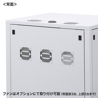 【アウトレット】サンワサプライ W800 スライダー棚付きサーバーボックス CP-SVBOX801 幅800×奥行700×高さ1000mm 1台（直送品）