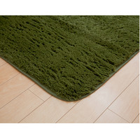 イケヒコ ラグ 2畳タイプ 『フィリップ』 オリーブ 約185×185cm ホットカーペット対応 1280100211203 1枚（直送品）