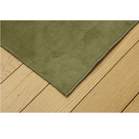 イケヒコ ラグ 1.5畳タイプ 洗える 『イーズ』 グリーン 約130×185cm すべりにくい裏地加工 1280050121503 1枚（直送品）