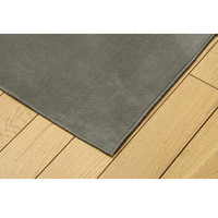 イケヒコ ラグ 1.5畳タイプ 洗える 無地 『イーズ』 グレー 約130×185cm すべりにくい裏地加工  1枚（直送品）