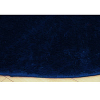 イケヒコ ラグ カーペット 円形 無地 フィラメント糸 『フィリップ』 ネイビー 約185cm 丸1280100190603 1枚（直送品）