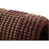 イケヒコ バスマット 洗える吸水 マイクロファイバー『さらり美人2』 ブラウン 2枚セット 約35×50cm（直送品）